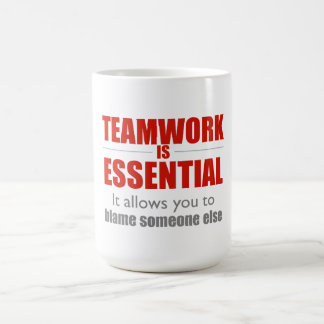 Teamwork ist wesentlich kaffeetasse