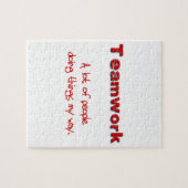 Teamwork! Jedes, das Sachen MEINE Weise tut! Puzzle (Horizontal)