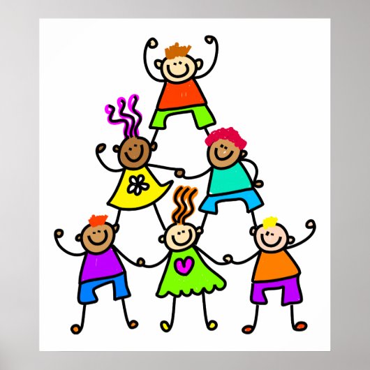 Teamwork Kids Poster (Vorne)