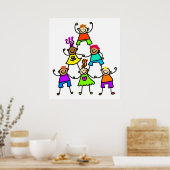 Teamwork Kids Poster (Küche)