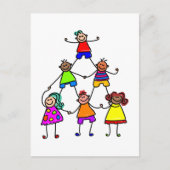 Teamwork Kids Postkarte (Vorderseite)