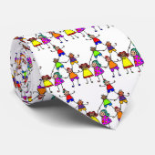 Teamwork-Kinder Krawatte (Gerollt)