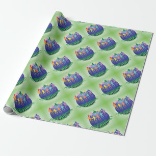 Teamwork-Konzept Geschenkpapier