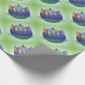 Teamwork-Konzept Geschenkpapier (Ecke)