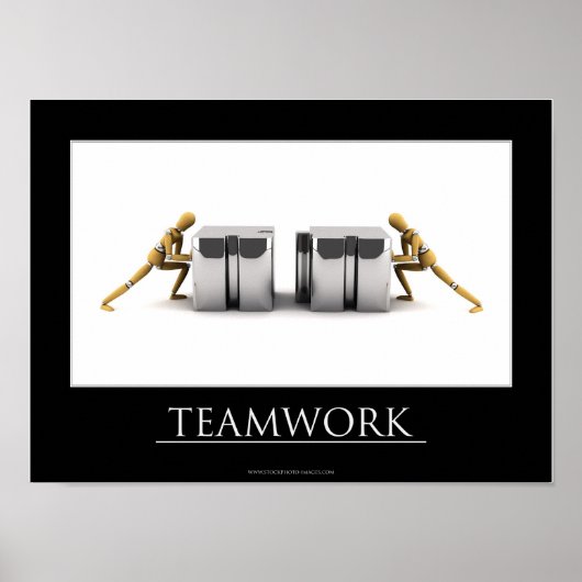 Teamwork-Konzept Poster (Vorne)