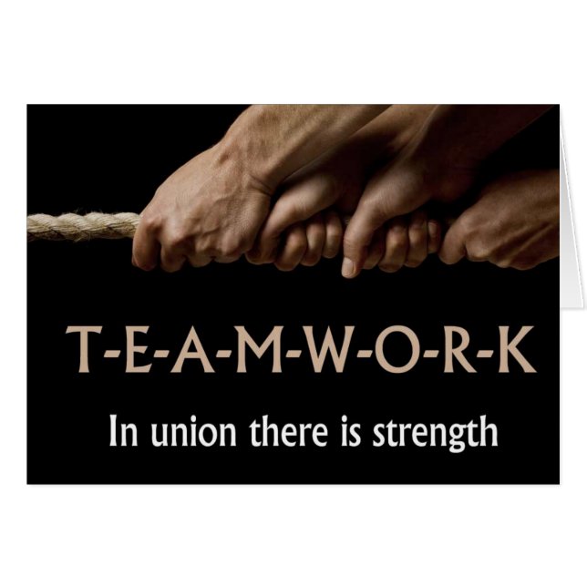 Teamwork: Kraft in Gewerkschaft (Vorderseite (Horizontal))