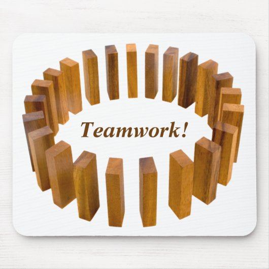 Teamwork-Kreis Mousepad (Vorne)