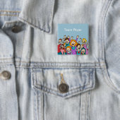 Teamwork-Leute-Knopf Button (Beispiel)