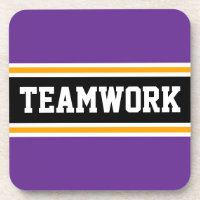 TEAMWORK Lila Orange Black 70er Racing Stripes