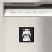 Teamwork macht das Dream Work Lacrosse Team Lax PL Magnet (In Situ (Geschirrspüler))