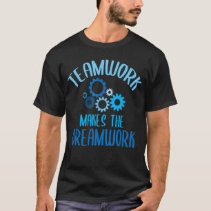 Teamwork macht den Dreamworks Motivierend Sports Q T-Shirt