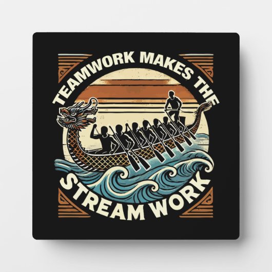 Teamwork macht den Stream funktionieren, Dragon Bo Fotoplatte (Vorderseite)