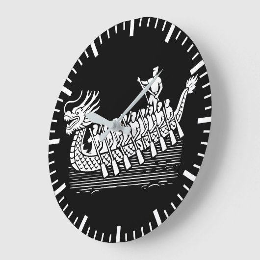 Teamwork macht den Stream funktionieren, Dragon Bo Große Wanduhr (Winkel)