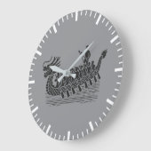 Teamwork macht den Stream funktionieren, Dragon Bo Große Wanduhr (Winkel)