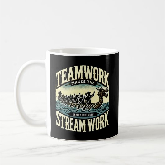 Teamwork macht den Stream funktionieren, Dragon Bo Kaffeetasse (Links)