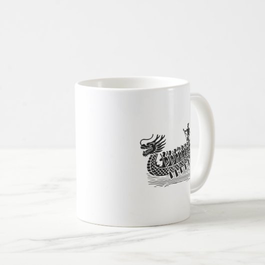 Teamwork macht den Stream funktionieren, Dragon Bo Kaffeetasse (VorderseiteRechts)