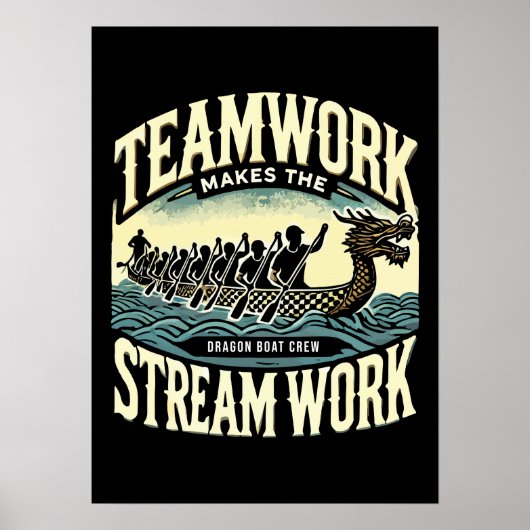 Teamwork macht den Stream funktionieren, Dragon Bo Poster (Vorne)