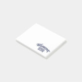 Teamwork macht den Traum arbeiten blau post es mer Post-it Klebezettel (angewinkelt)