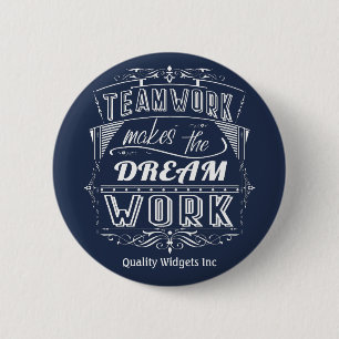 Teamwork macht den Traum Motivierend Button
