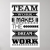 Teamwork macht den Traum zum Erfolg (Arbeitsangebo Poster (Vorne)
