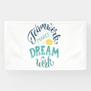 Teamwork macht den Traum zum Erfolg Banner