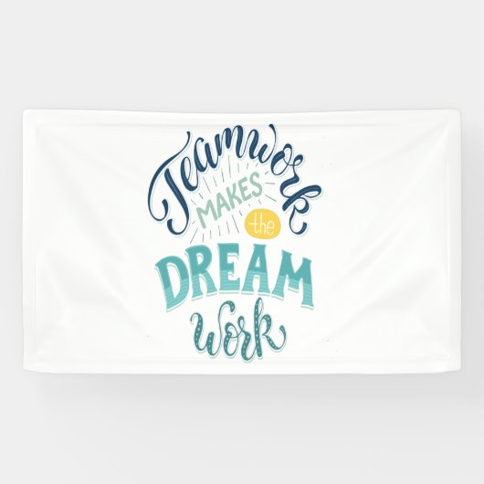 Teamwork macht den Traum zum Erfolg Banner (Horizontal)
