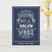 Teamwork macht den Traum zum Erfolg Karte (Gelbe Blume)