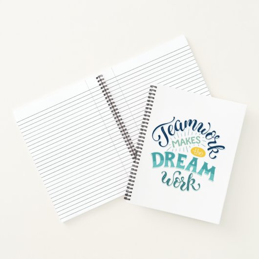 Teamwork macht den Traum zum Erfolg Notizblock (Innenseite)