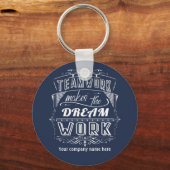 Teamwork macht den Traum zum Erfolg Schlüsselanhänger (Vorderseite)