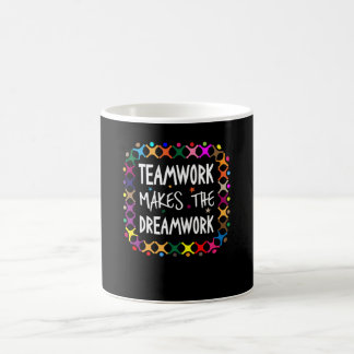 Teamwork macht den Traum zum Motivierend Sport Kaffeetasse