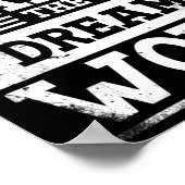 Teamwork macht den Traumarbeitsplan für eine Weile Poster (Ecke)