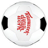 Teamwork macht den Traumtext grafisch Fußball (Gedreht)