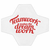 Teamwork macht den Traumtext grafisch Fußball (Flach)