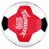 Teamwork macht den Traumtext grafisch Fußball (Gedreht)