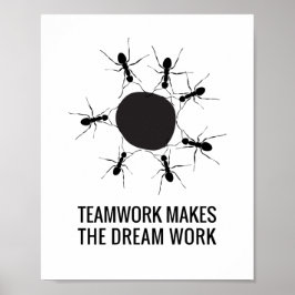 Teamwork macht die Traumarbeit Poster