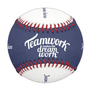 Teamwork macht die Traumarbeit zum Teamnamen Baseball