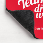 Teamwork macht die Traumwebsite rot Mousepad (Ecke)