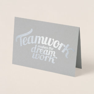Teamwork macht Traumarbeit Folienkarte