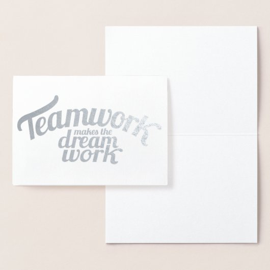 Teamwork macht Traumarbeit Folienkarte (Anzeige)