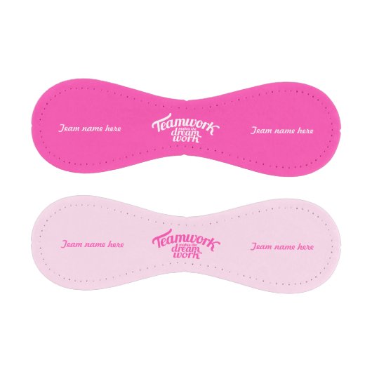 Teamwork macht Traumarbeit pinkfarbene Mädchen Nam Baseball (Paneele)