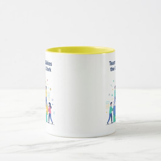 Teamwork Makes the Dream Work Mug Tasse (Zentrum)