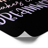 Teamwork Makes The Dreamwork Employee Team Motivat Poster (Ecke)