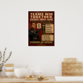 Teamwork-Motivationsposter | Roland K. Voss Poster (Küche)