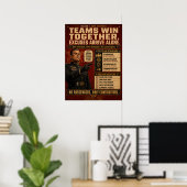 Teamwork-Motivationsposter | Roland K. Voss Poster (Heimbüro)