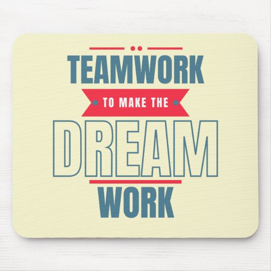Teamwork Motivierend Büroartikel Mousepad (Vorne)