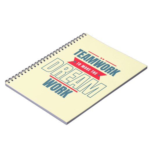 Teamwork Motivierend Büroartikel Notizblock (Linke Seite)