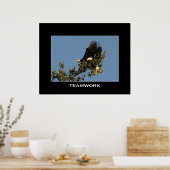 TEAMWORK Motivierend Foto Poster (Küche)