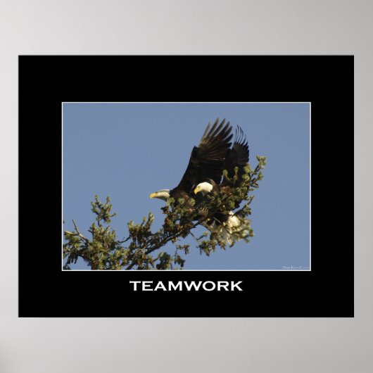 TEAMWORK Motivierend Foto Poster (Vorne)