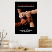 Teamwork Motivierend Inspiration Poster (Küche)