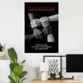 Teamwork Motivierend Inspiration Poster (Heimbüro)